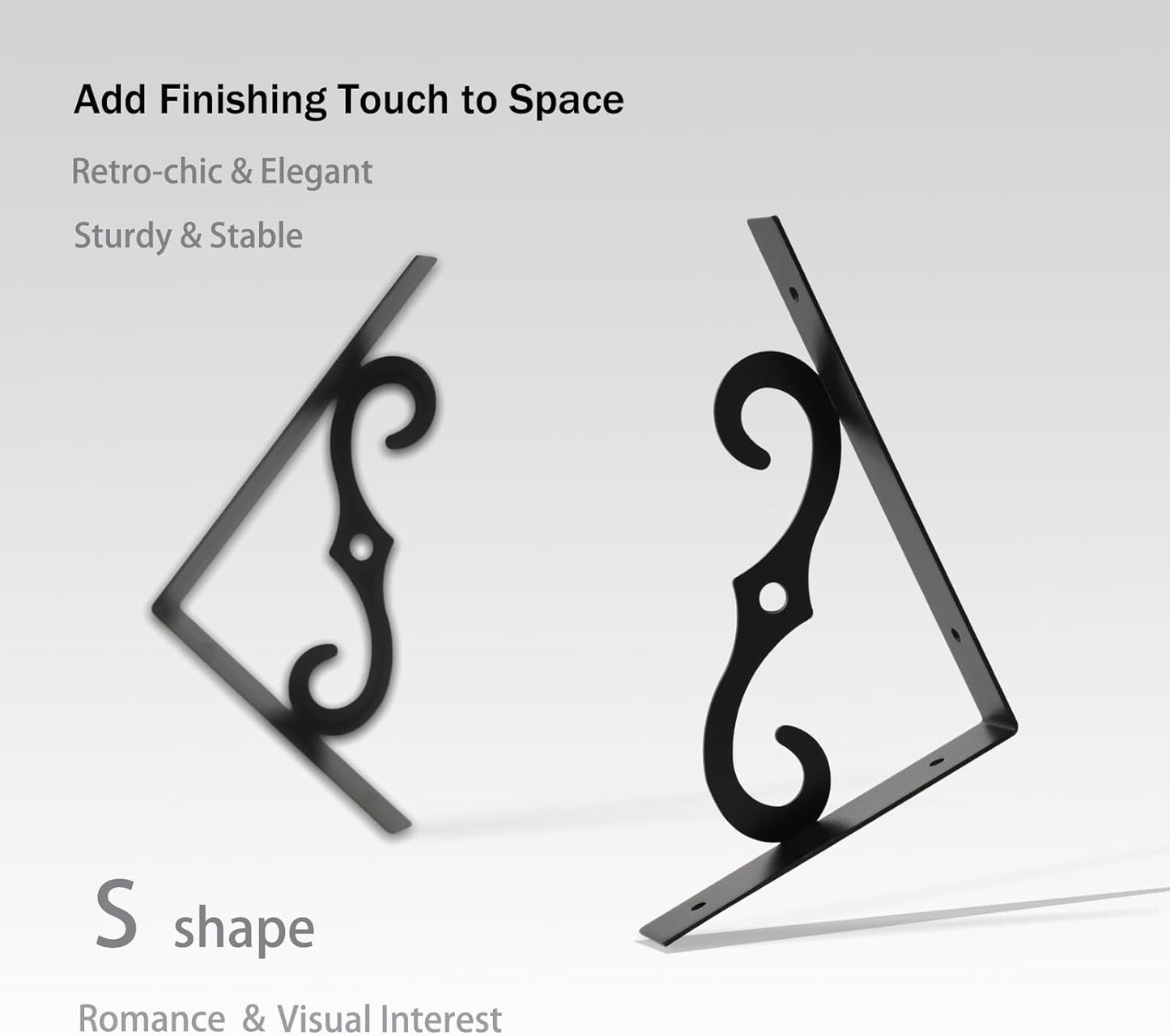 DINZI LVJ 39.4" Floating Wall Shelves, 2-Pack