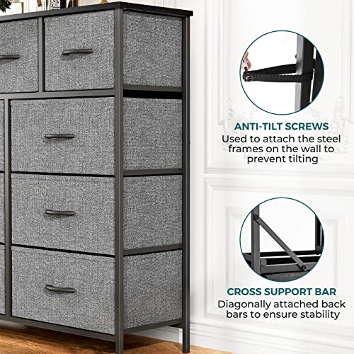OLIXIS 7-Drawer Dresser, White
