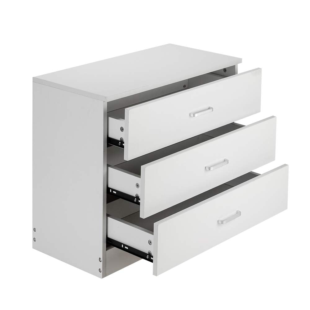 Karl Home White 3-Drawer Dresser/Nightstand