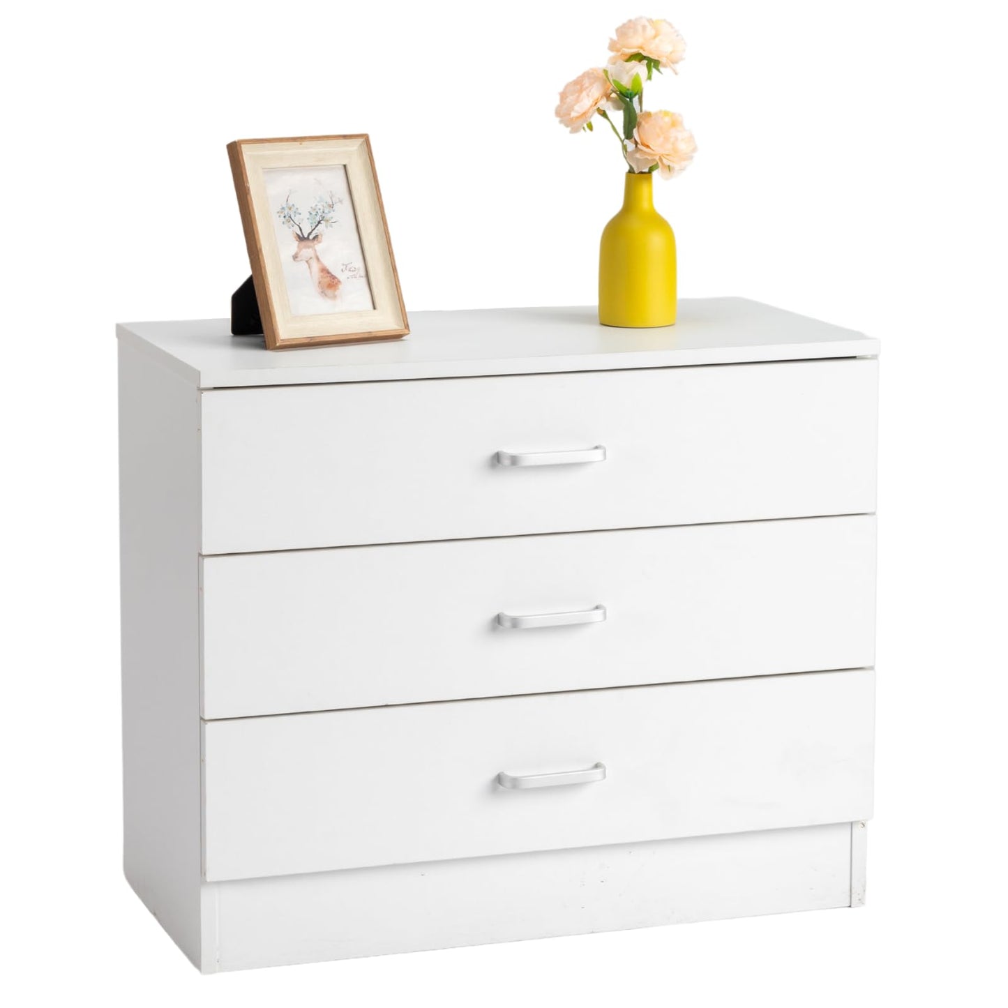 Karl Home White 3-Drawer Dresser/Nightstand