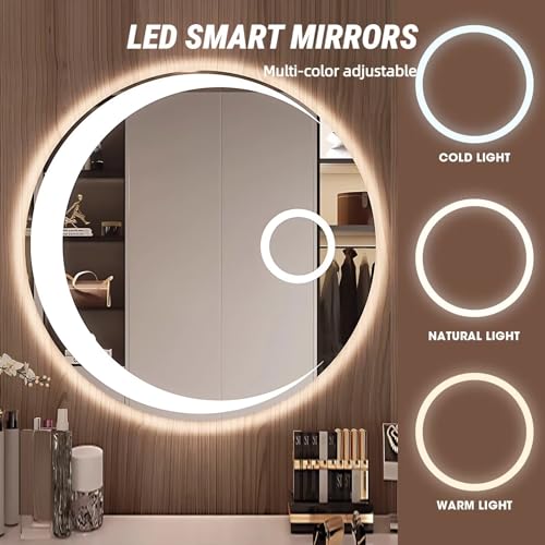 Modern Makeup Vanity Desk with LED Mirror 56"