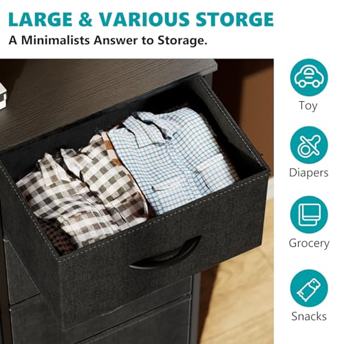 OLIXIS 7-Drawer Dresser, White