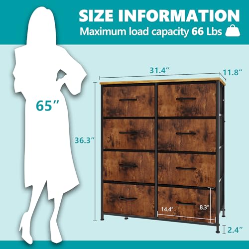 OLIXIS 7-Drawer Dresser, White