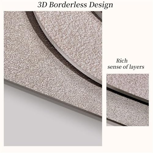 Sandstone 3D Wall Art with LED Lights – Black