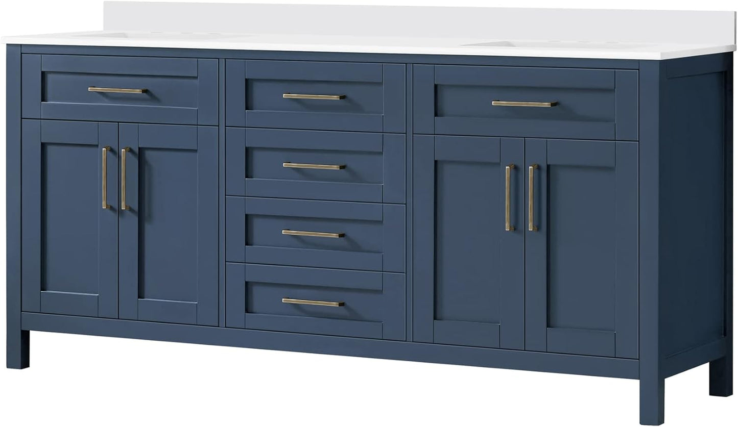 Tahoe 72" Double Vanity, Midnight Blue