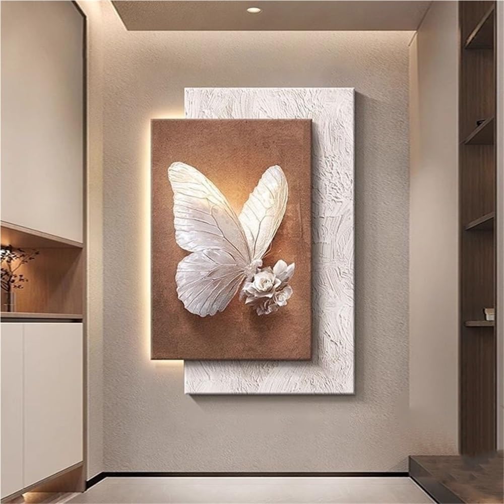Sandstone 3D Wall Art with LED Lights – Black