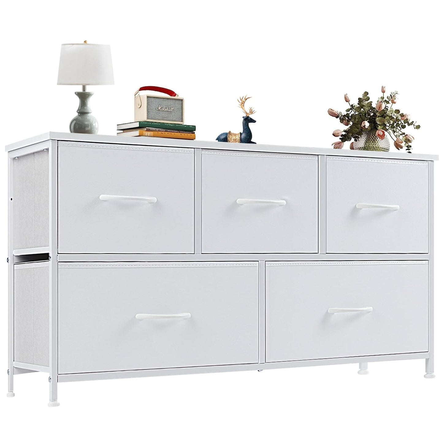 OLIXIS 5-Drawer Dresser, Black