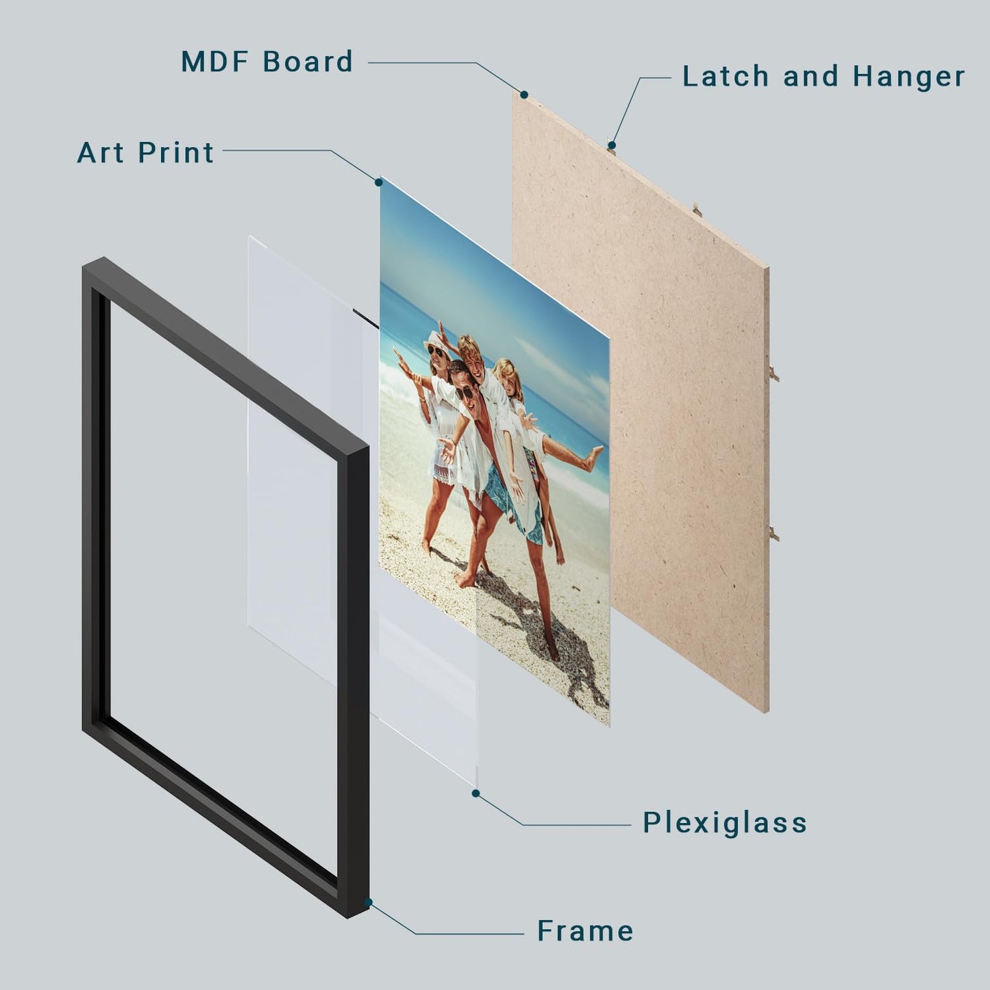 wall26 Personalized Photo Canvas Print 16"x24"