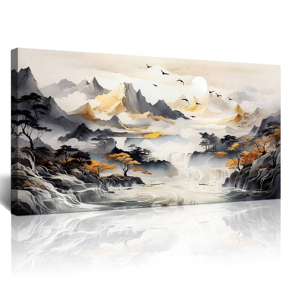 Lapremoly Black & White Tree Canvas Wall Art