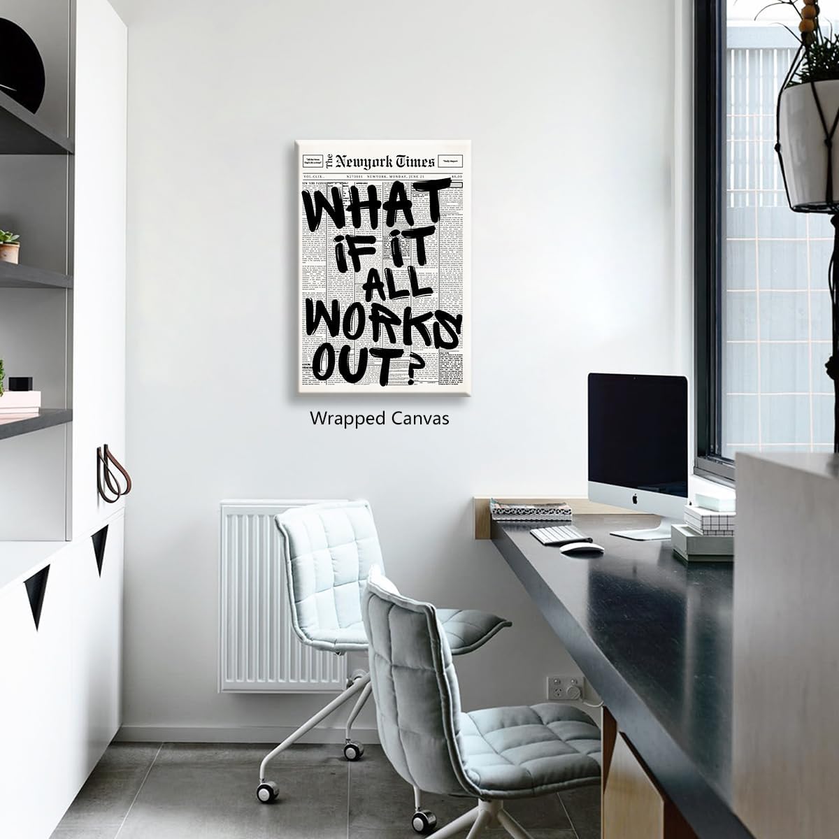 What If It All Works Out Canvas Wall Art 12"x16"
