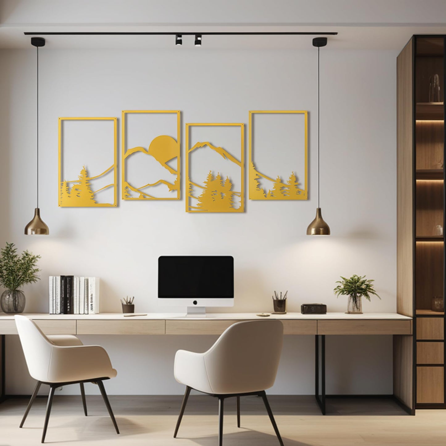 Art3d Metal Wall Art Set of 4