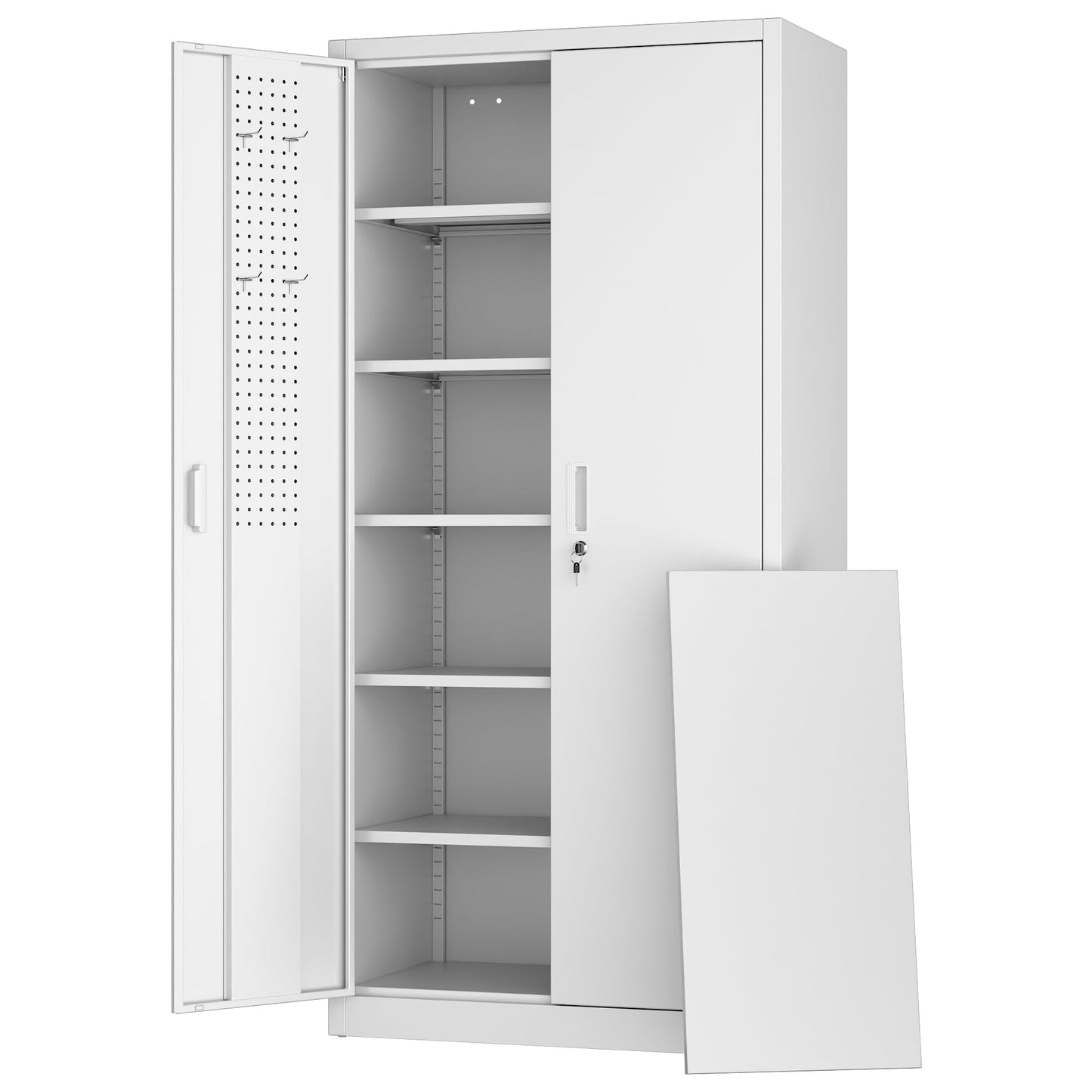 Aobabo Metal Garage Storage Cabinet – Black