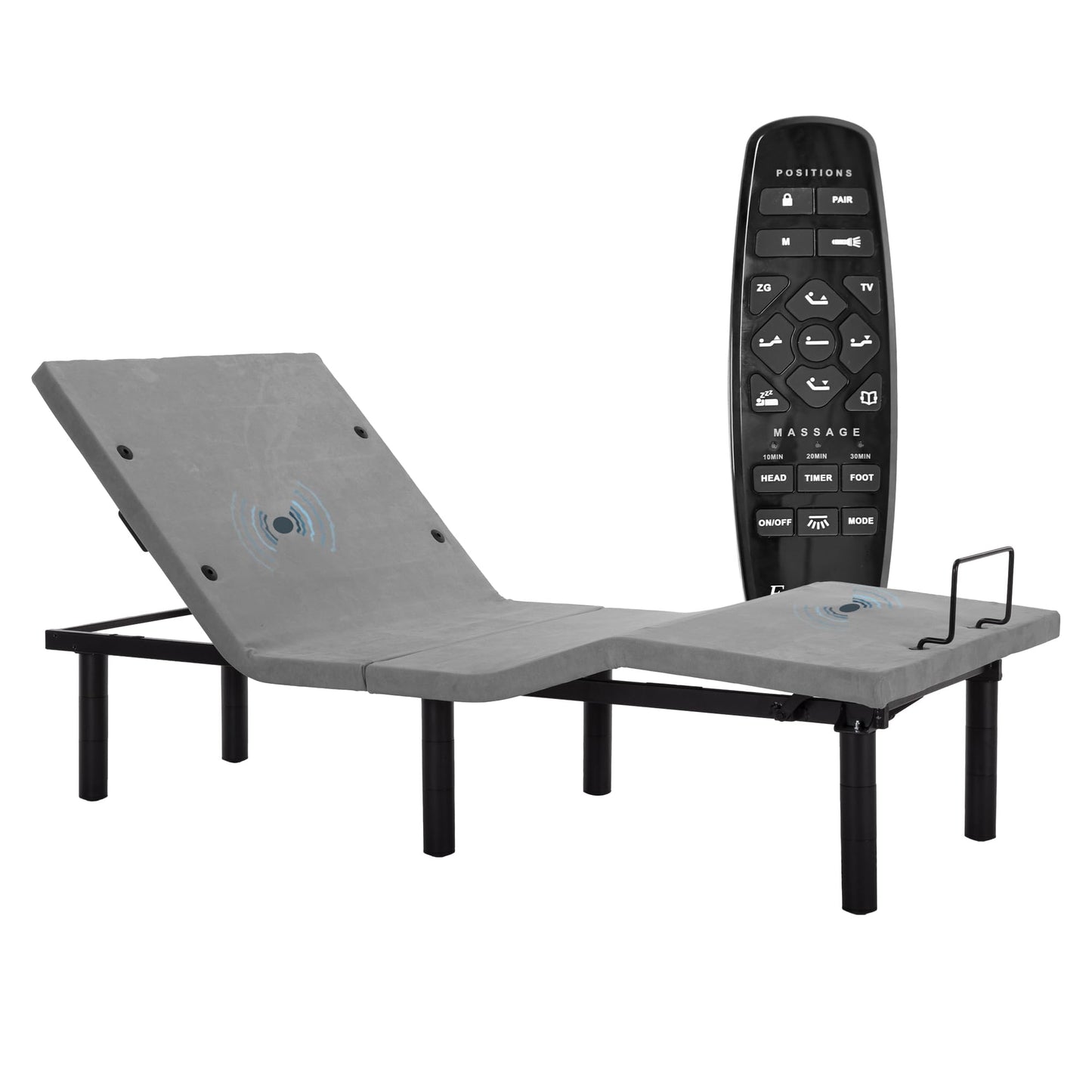 Fromann Adjustable Twin XL Bed Base – Grey