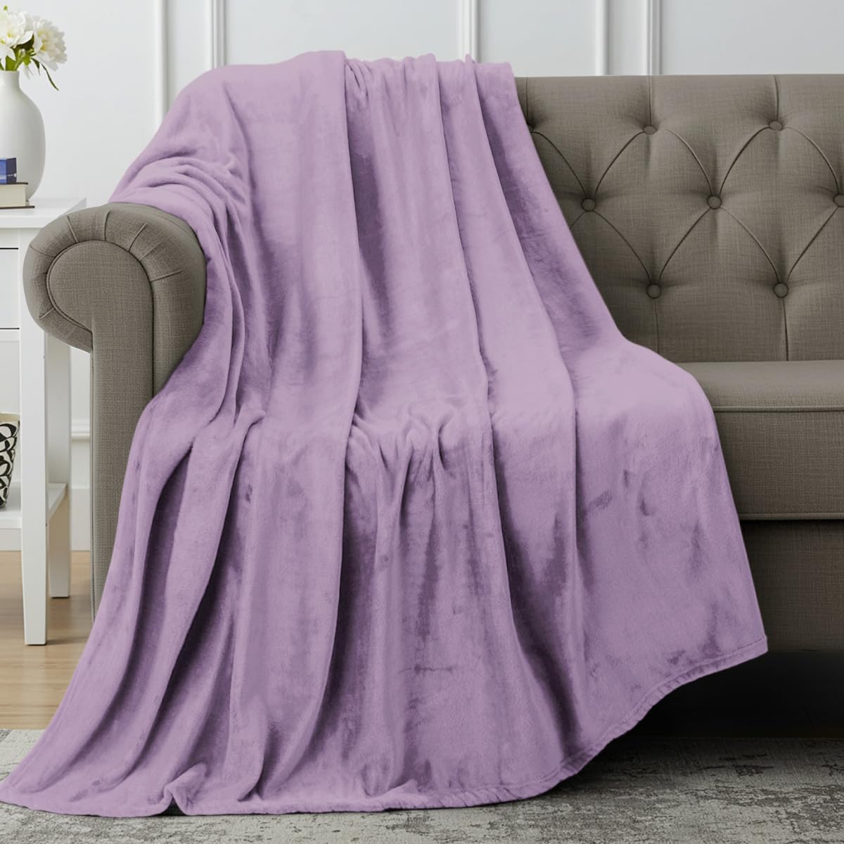 Utopia Bedding Grey Fleece Blanket