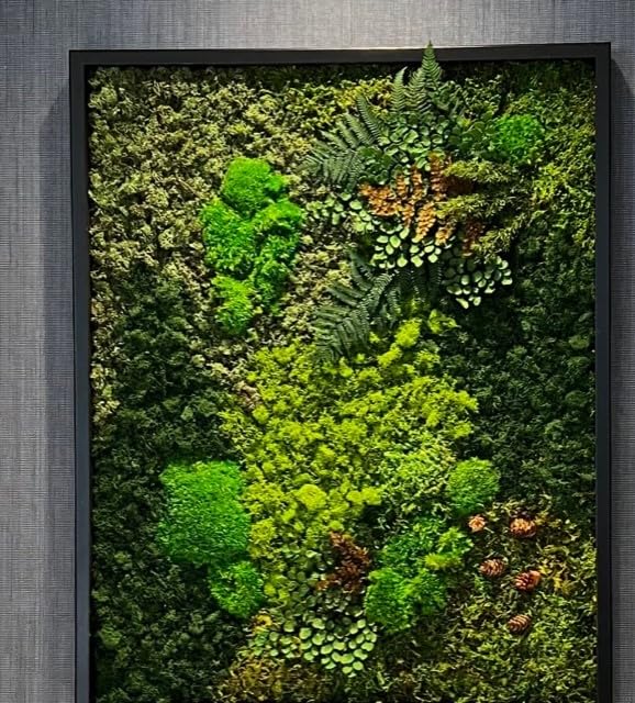 Unique Moss Wall Art 48"x24"