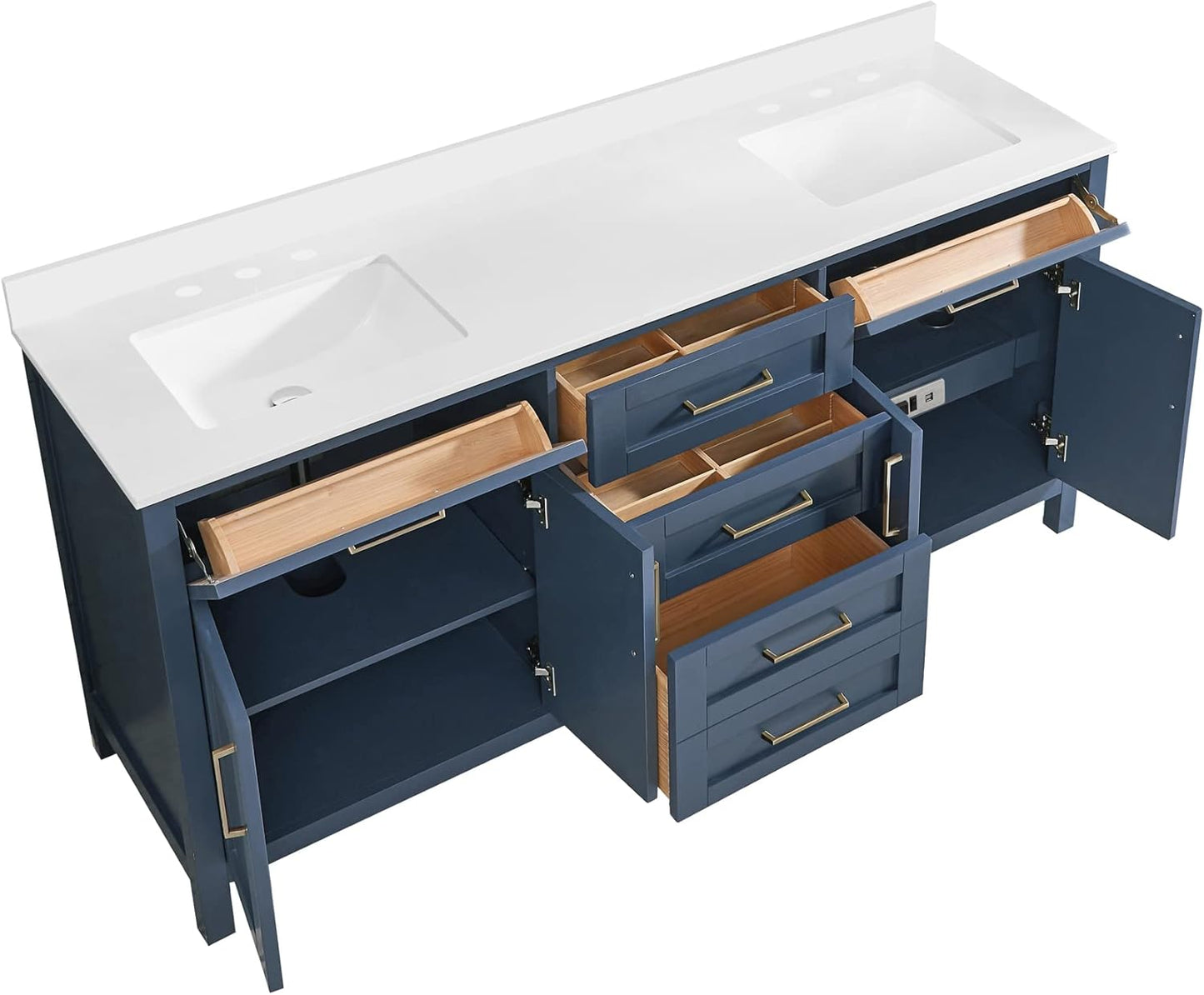 Tahoe 72" Double Vanity, Midnight Blue