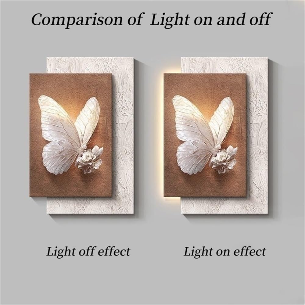 Sandstone 3D Wall Art with LED Lights – Black