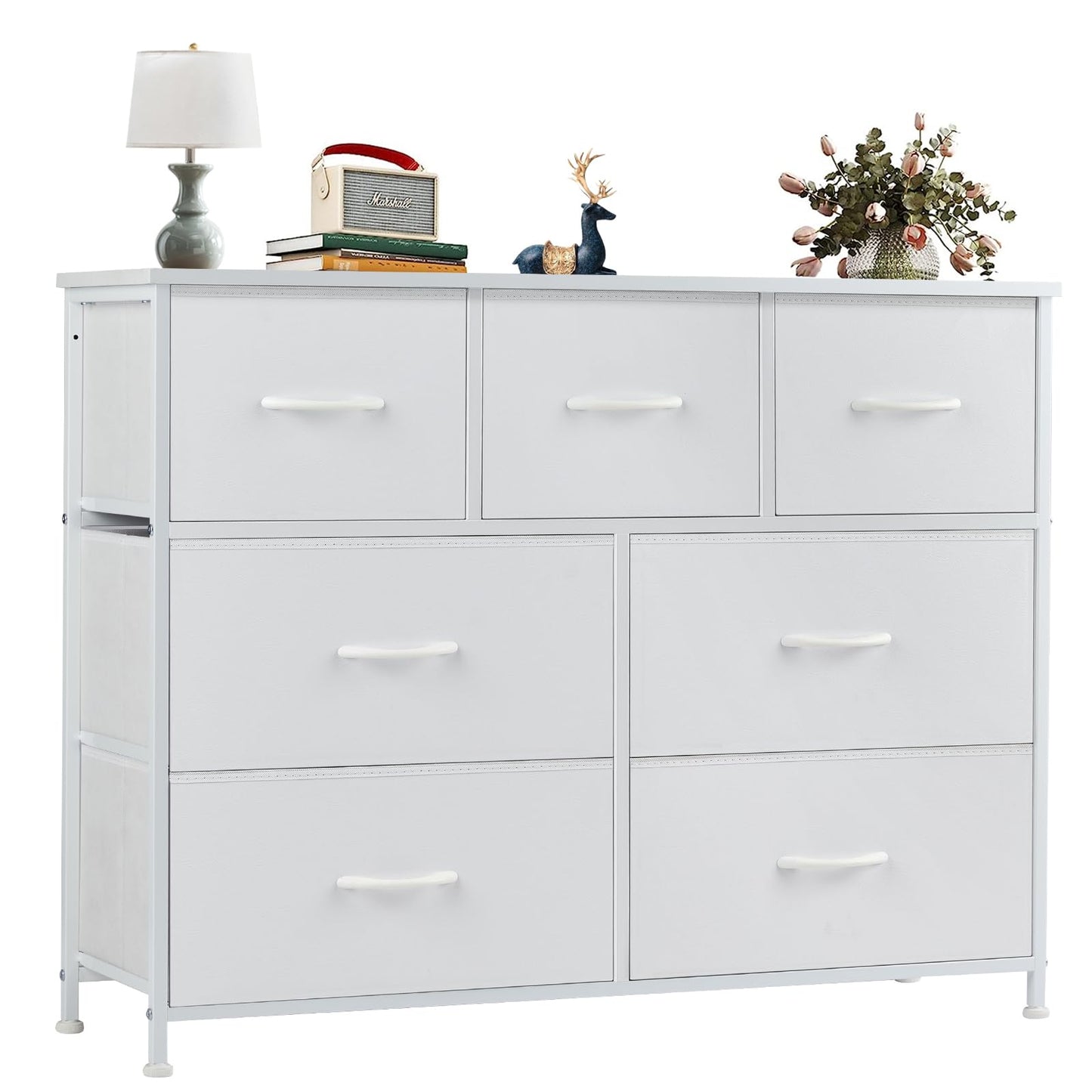 OLIXIS 7-Drawer Dresser, White