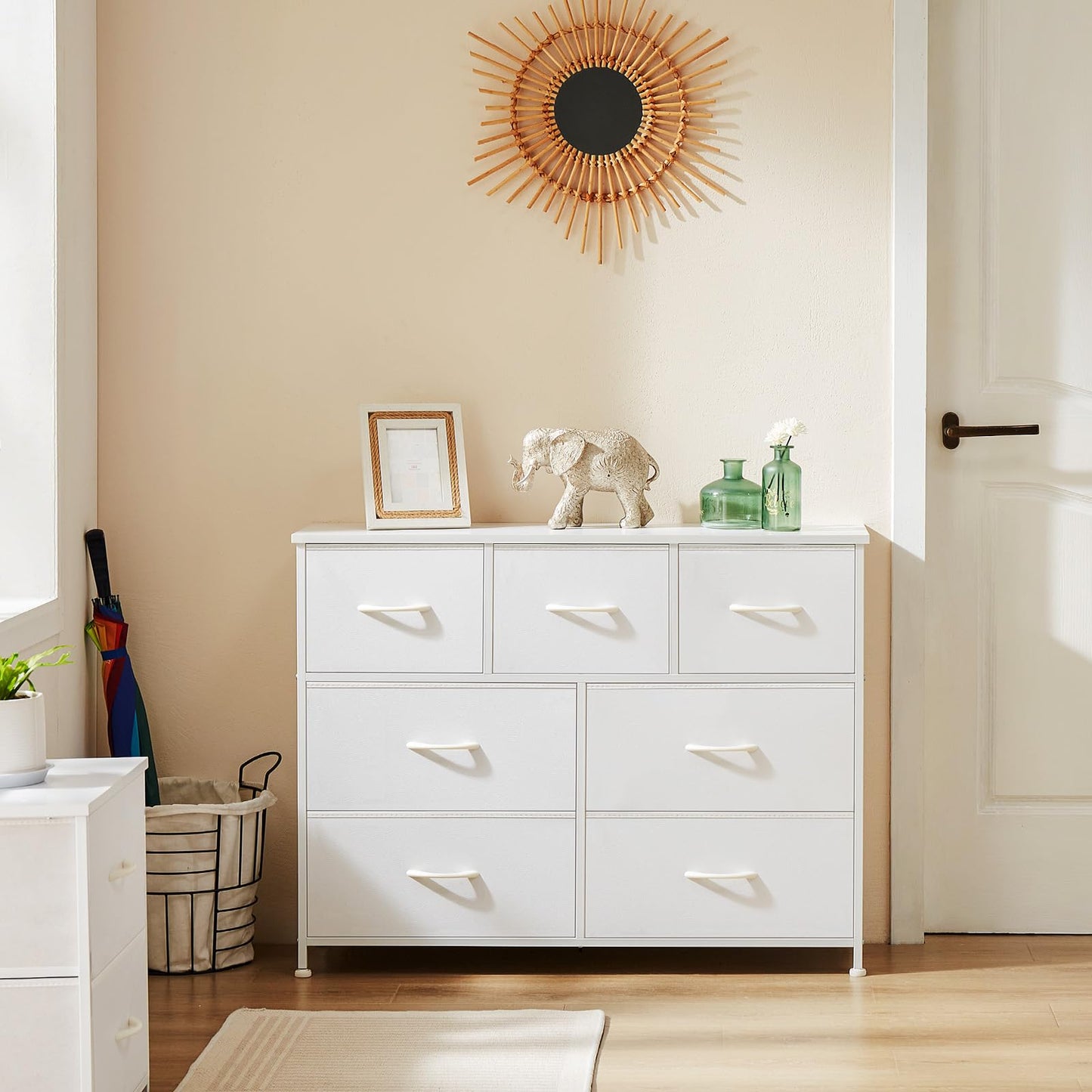 OLIXIS 5-Drawer Dresser, Black
