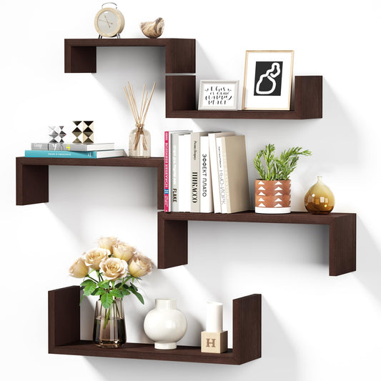 SRIWATANA Floating Shelves 5-Pack