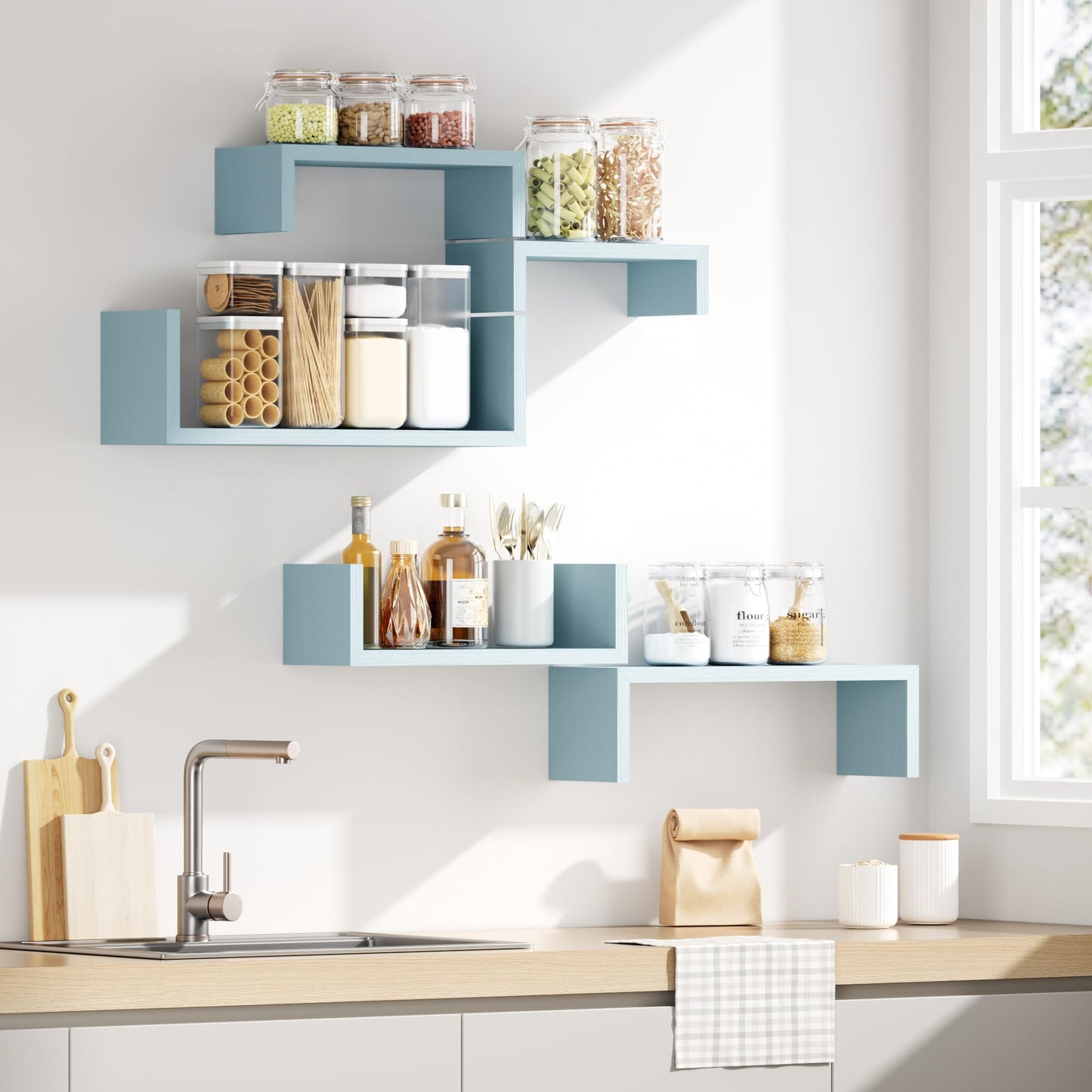 SRIWATANA Floating Shelves 5-Pack
