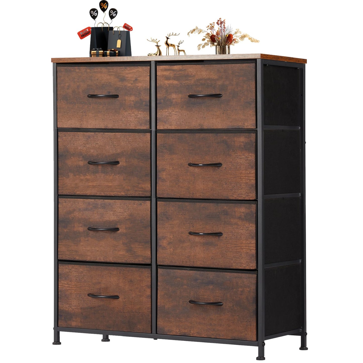 OLIXIS 7-Drawer Dresser, White