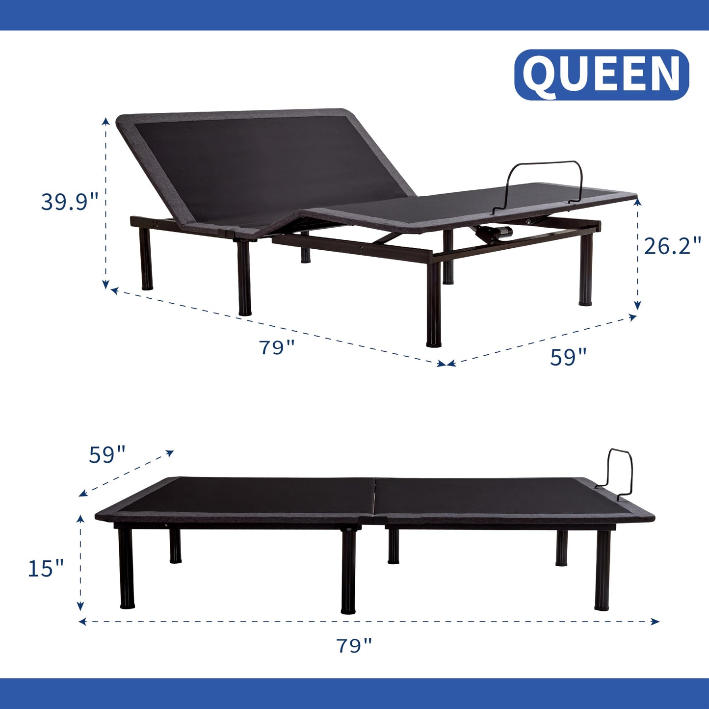 Split King Adjustable Bed with Mattress