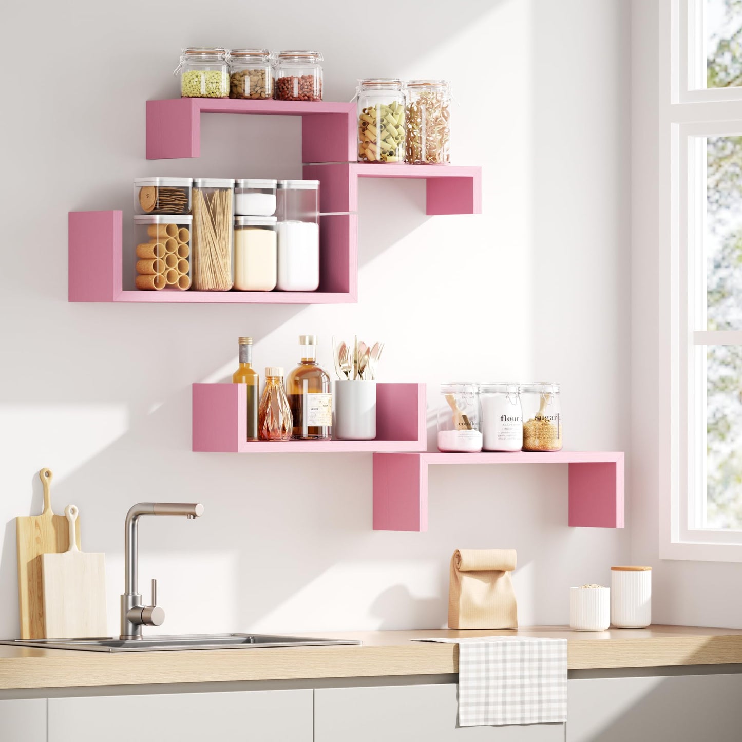SRIWATANA Floating Shelves 5-Pack