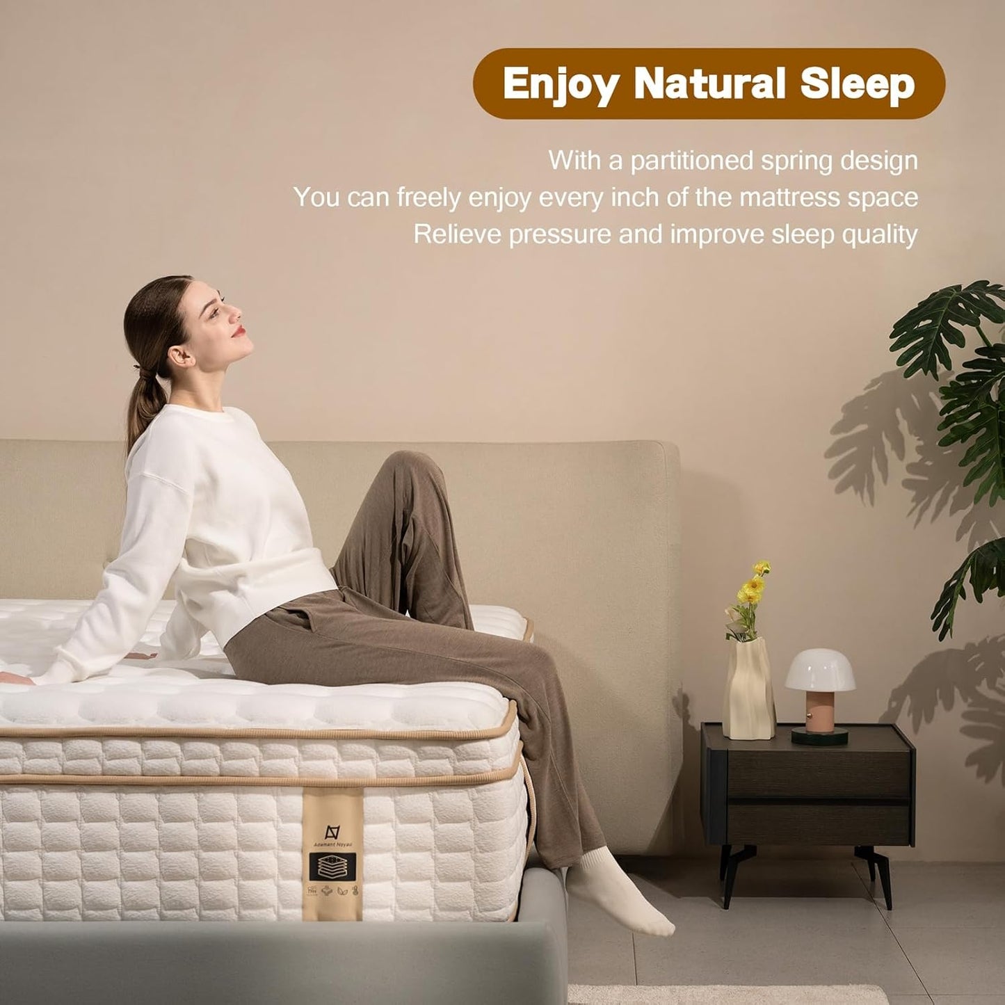 12" Queen Memory Foam Hybrid Mattress