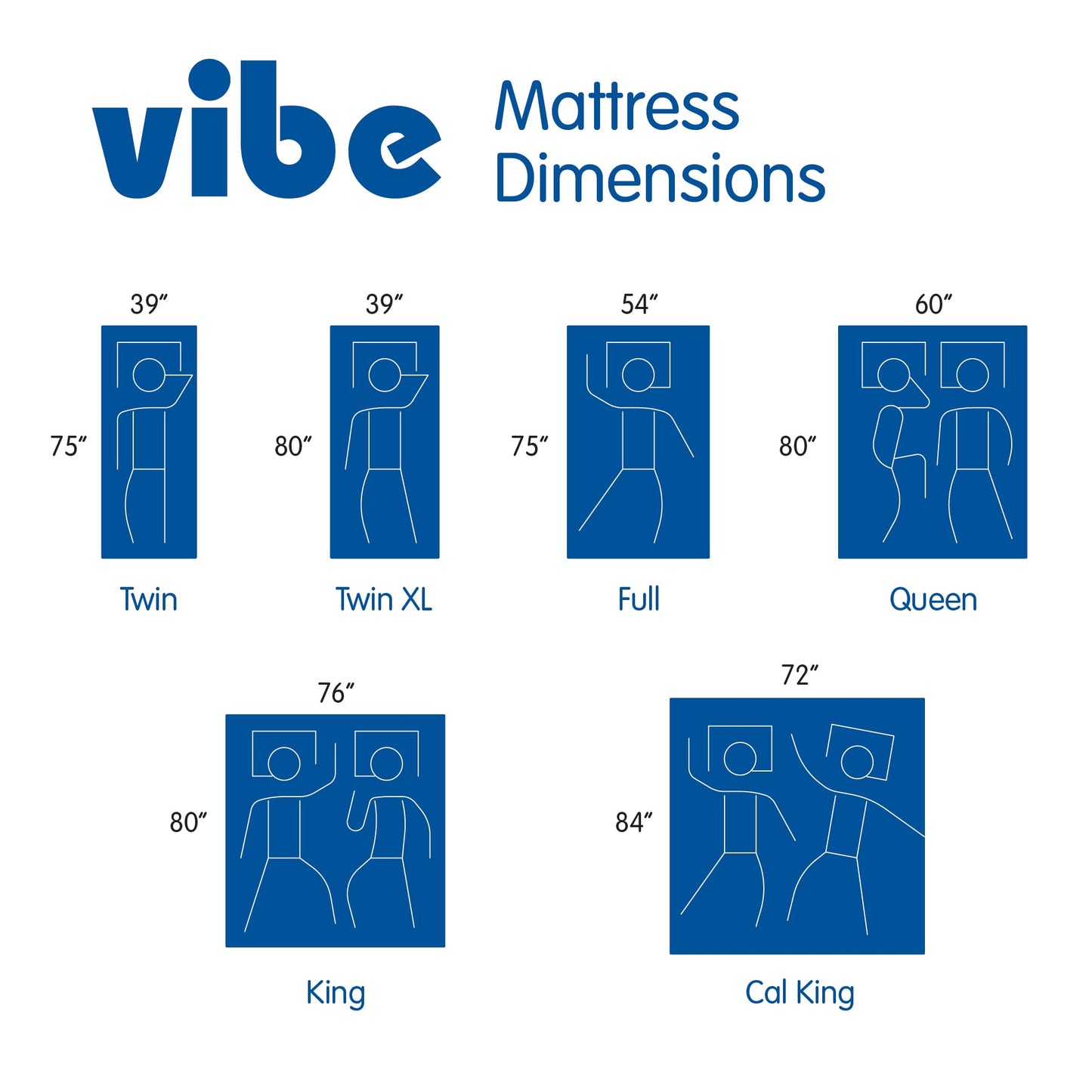 Vibe 12" Full Gel Memory Foam Mattress