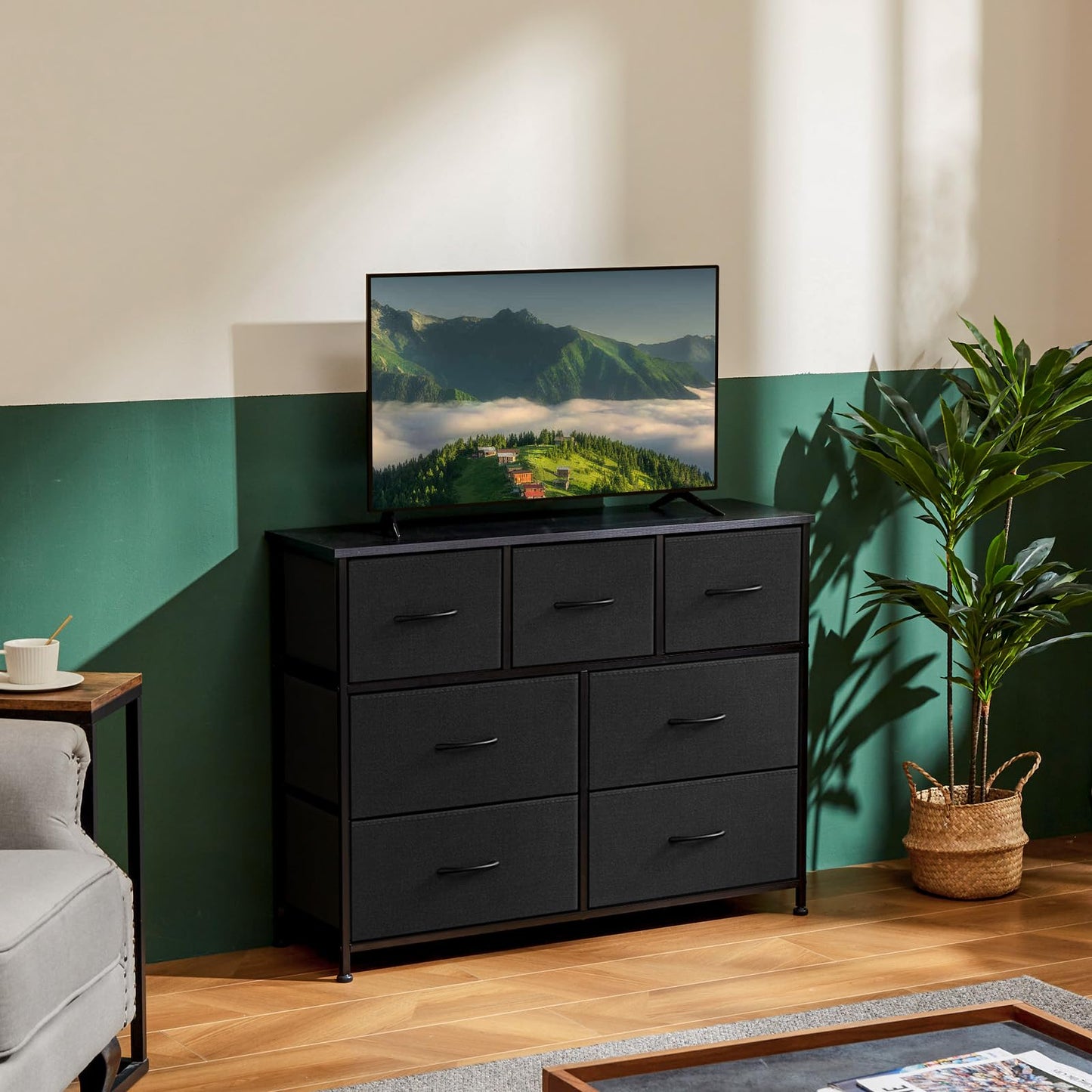 OLIXIS 7-Drawer Dresser, White