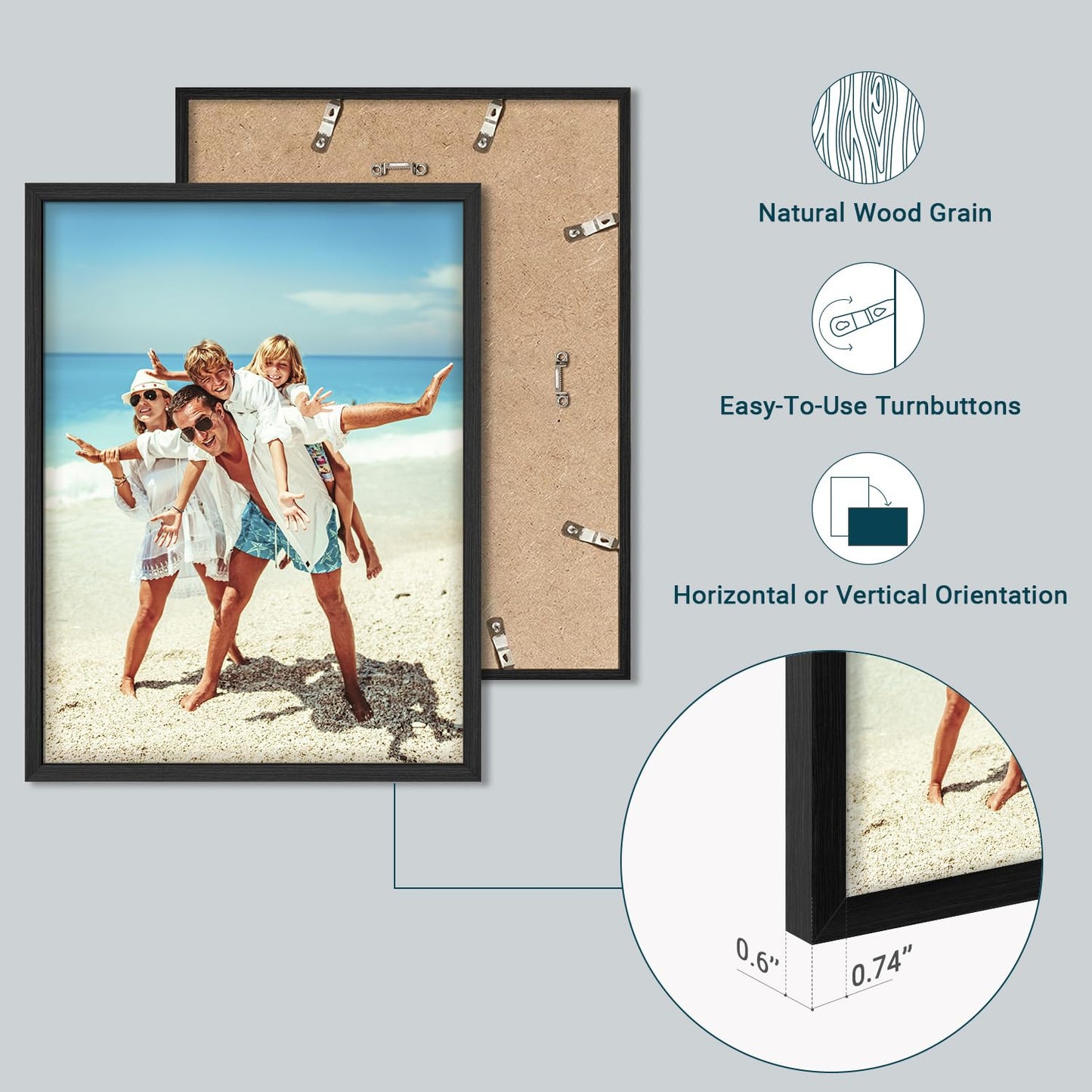wall26 Personalized Photo Canvas Print 16"x24"