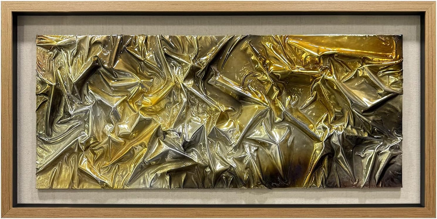 BrightA Polymer Strip Collage Painting 39.4"x59"