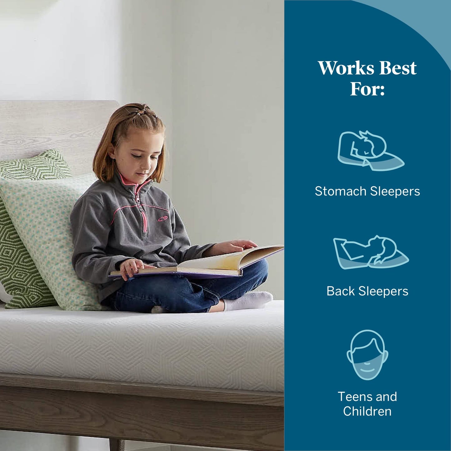 LUCID 12" Twin XL Memory Foam Mattress
