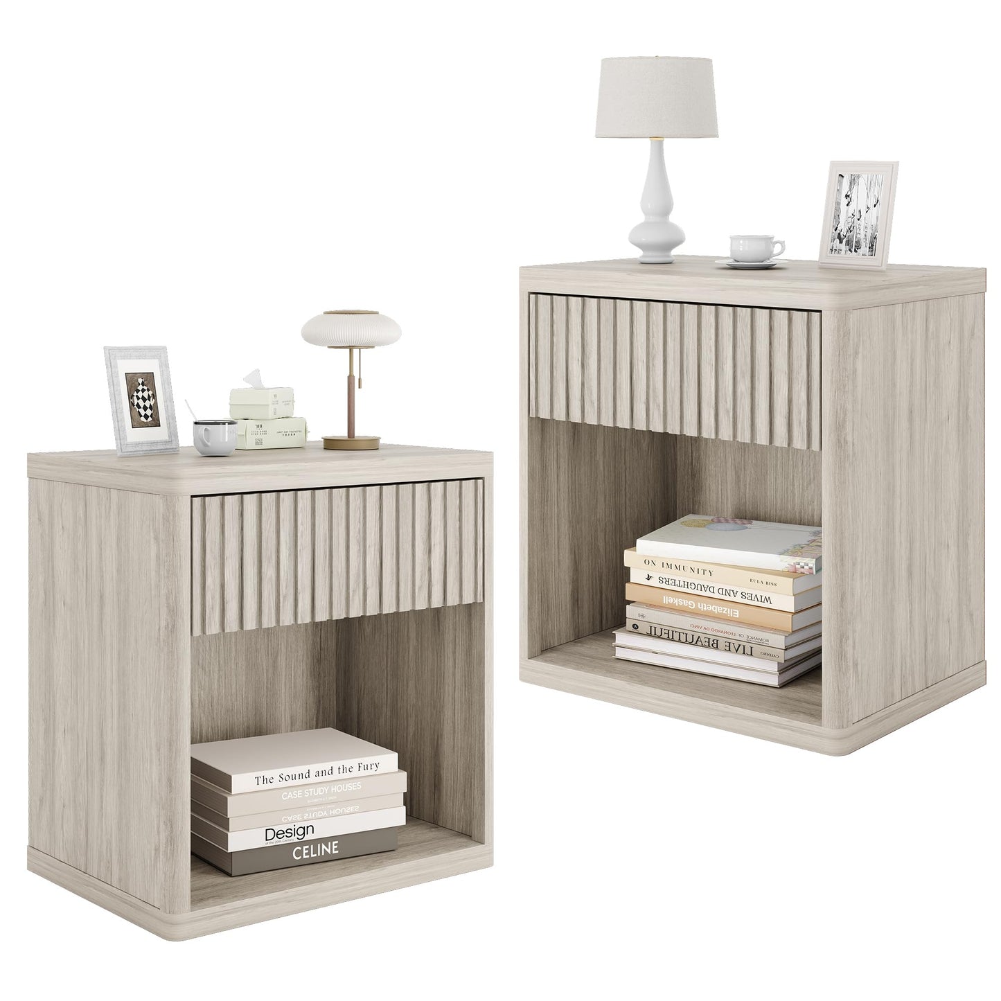Farmhouse Nightstand – 3 Drawers
