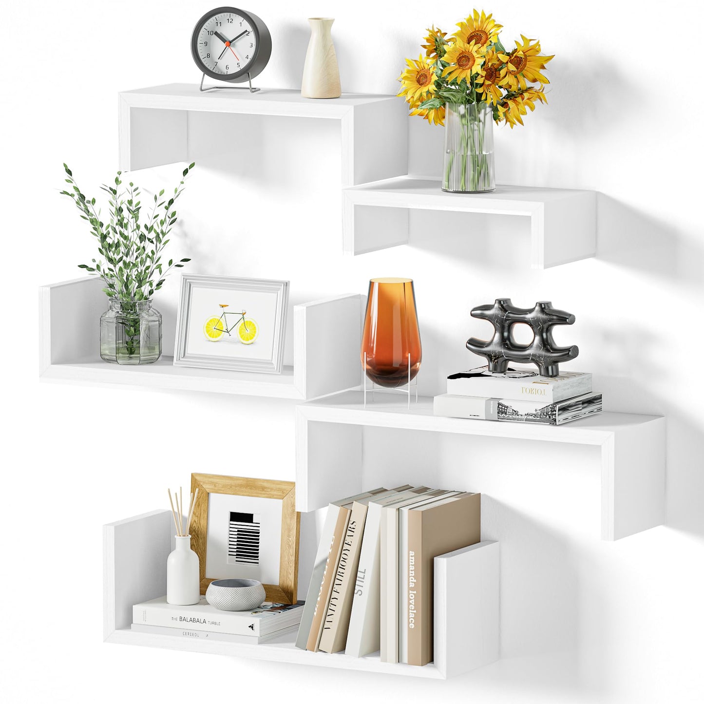 SRIWATANA Floating Shelves 5-Pack