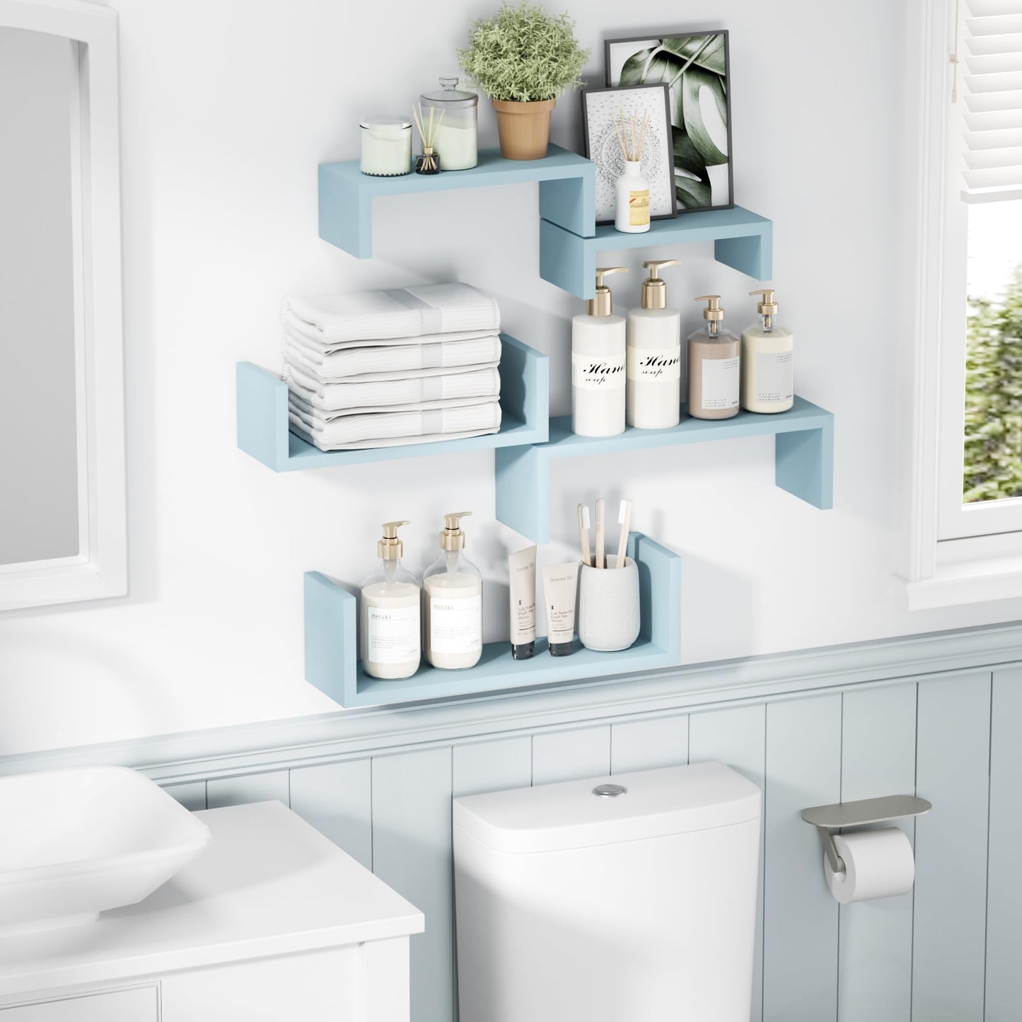 SRIWATANA Floating Shelves 5-Pack