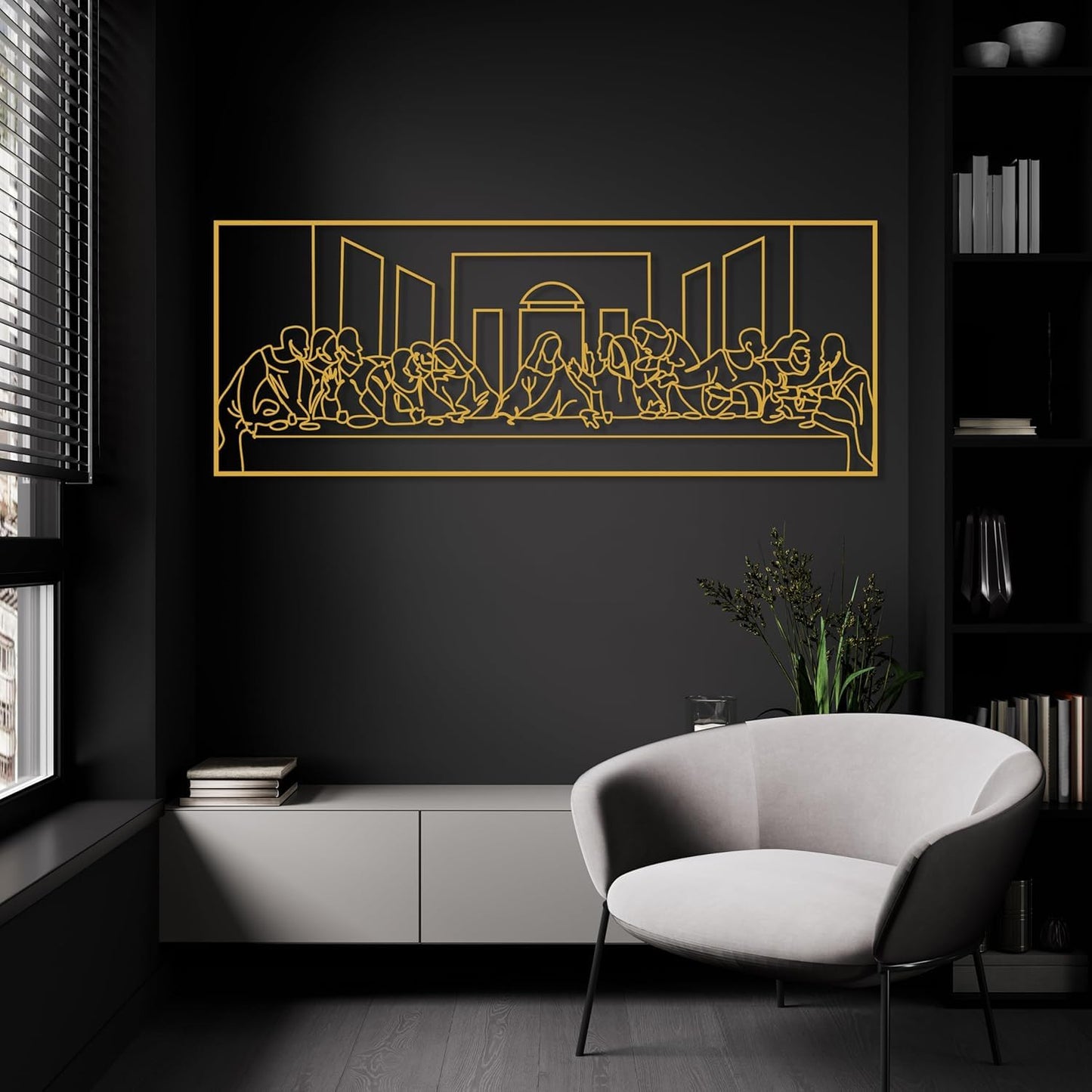 The Last Supper Metal Wall Art
