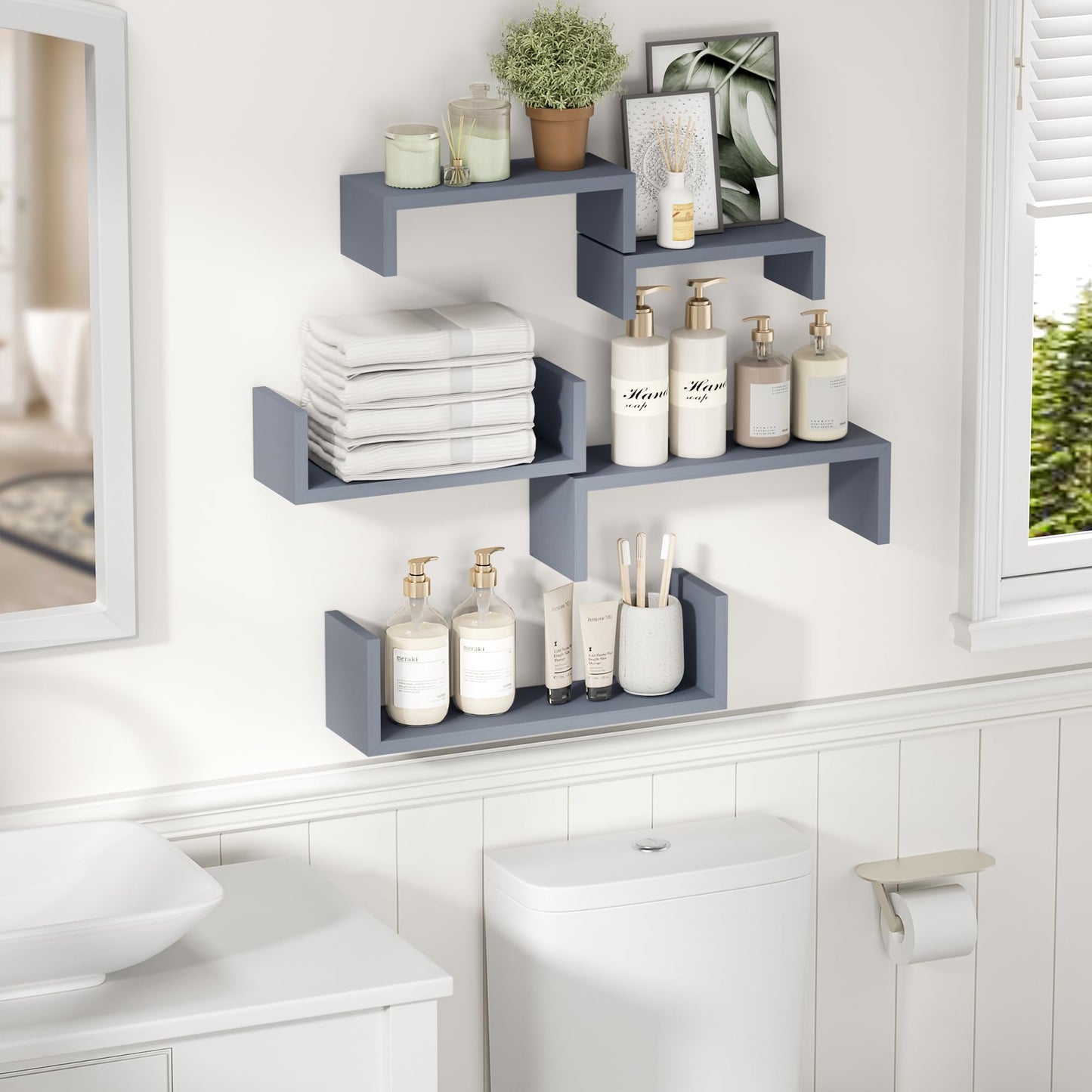 SRIWATANA Floating Shelves 5-Pack