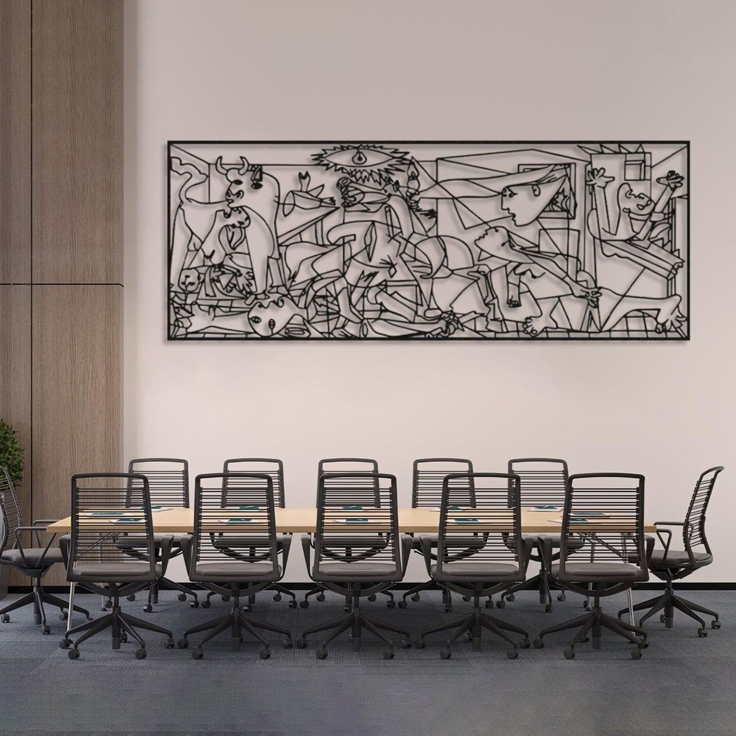 Picasso Guernica Metal Wall Art 79"x30"