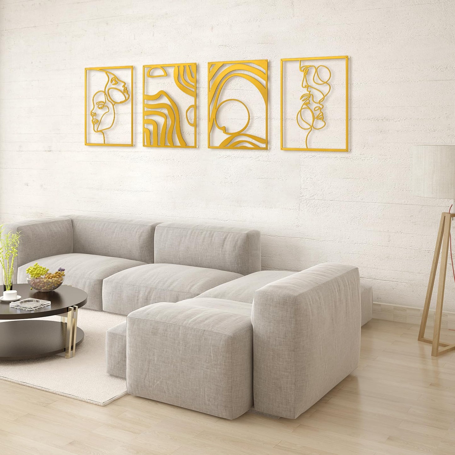Art3d Metal Wall Art Set of 4