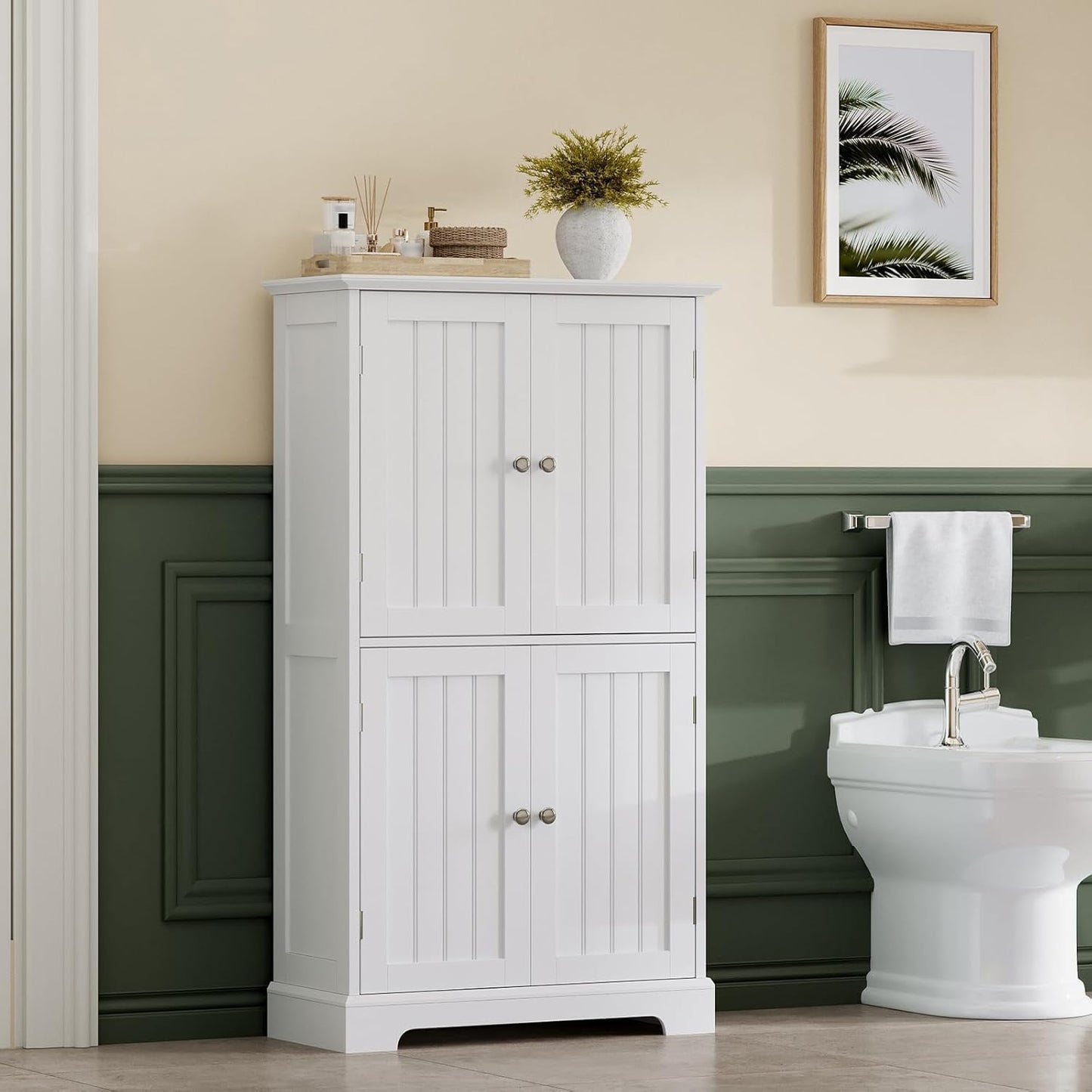 ChooChoo Bathroom Floor Cabinet – White