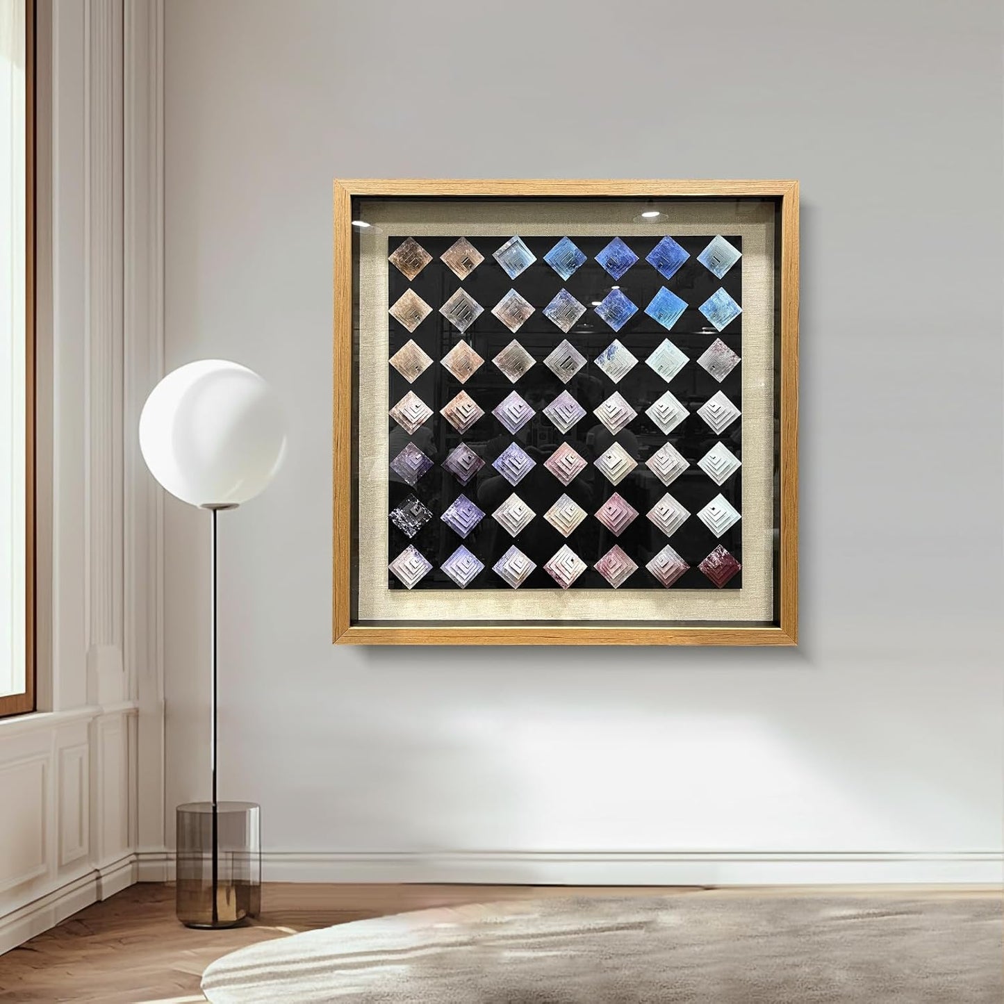 BrightA Polymer Strip Collage Painting 39.4"x59"