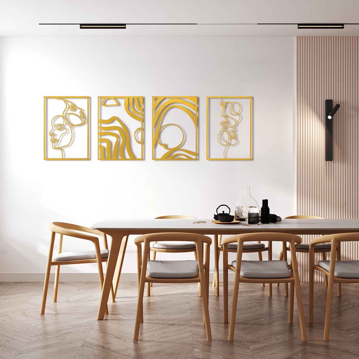 Art3d Metal Wall Art Set of 4