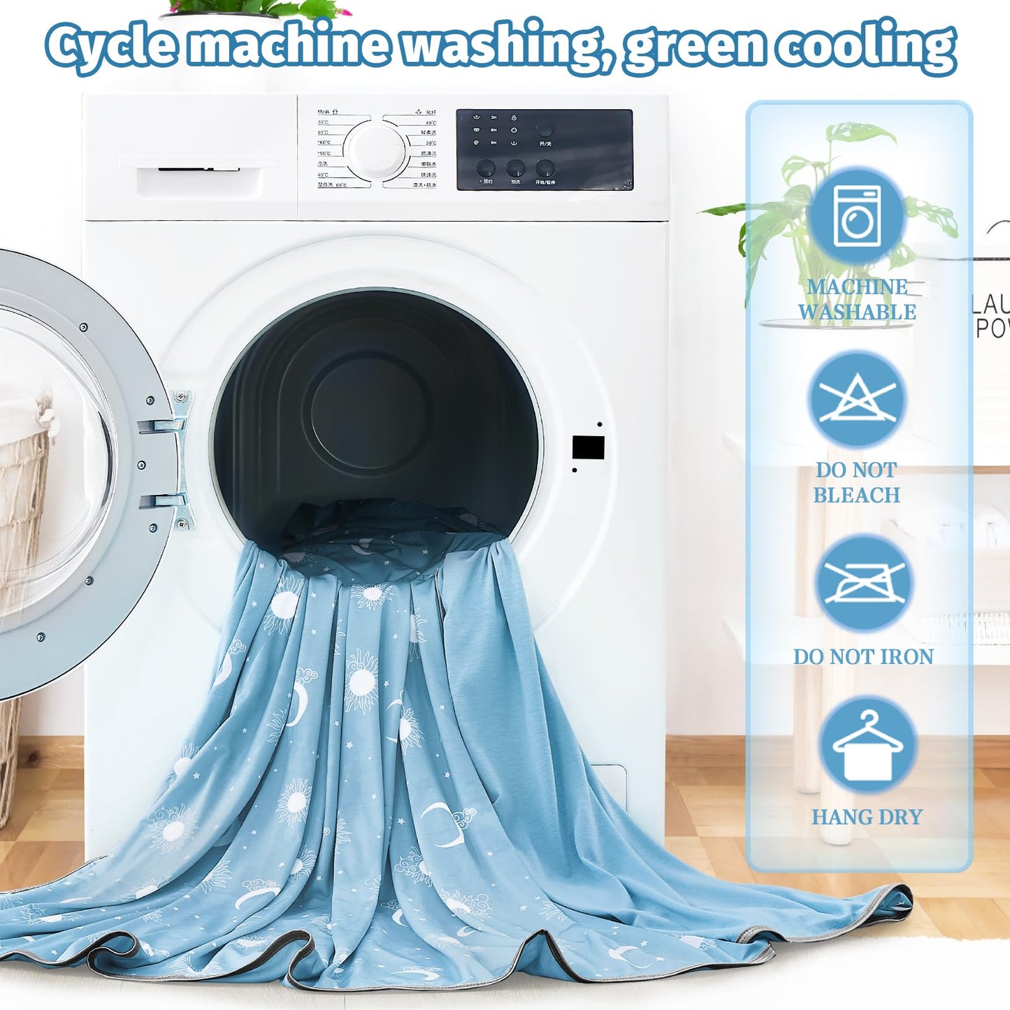 inhand Cooling Blanket – Queen, Dark Grey-Sky