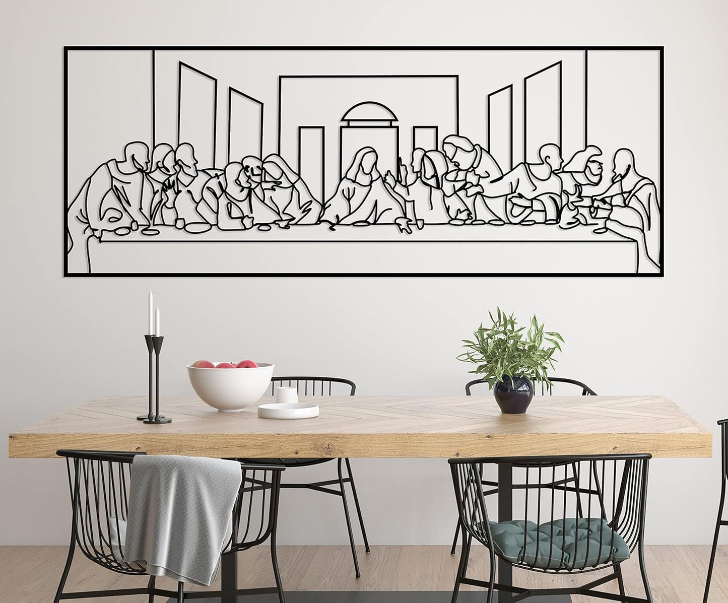 The Last Supper Metal Wall Art