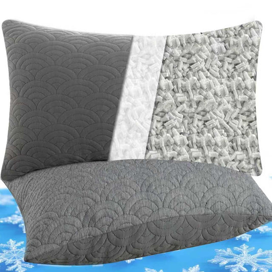 MOLCLCUY Memory Foam Pillows – Queen, 2 Pack