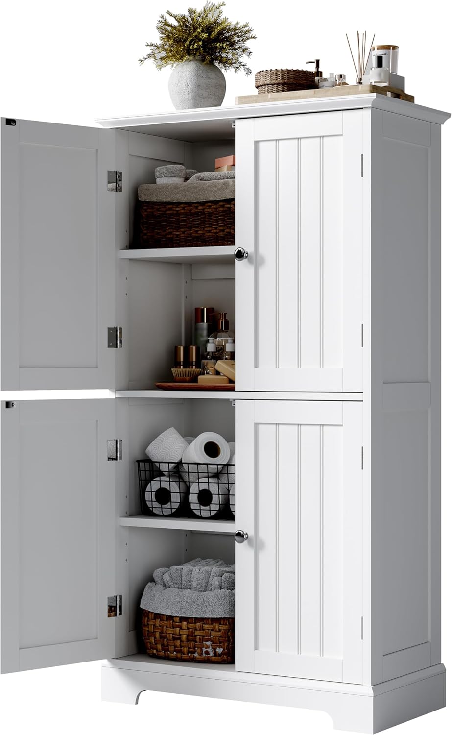ChooChoo Bathroom Floor Cabinet – White