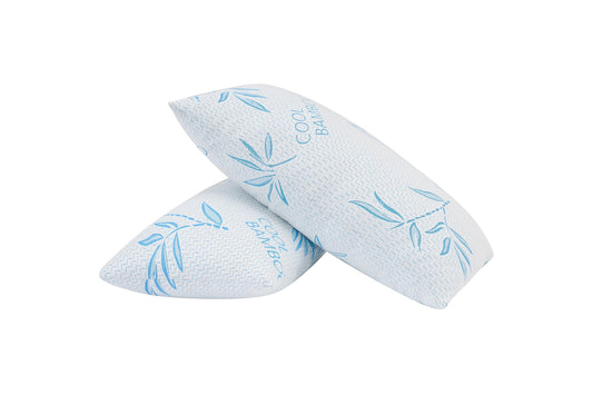 2-Pack King Bamboo Memory Foam Pillows