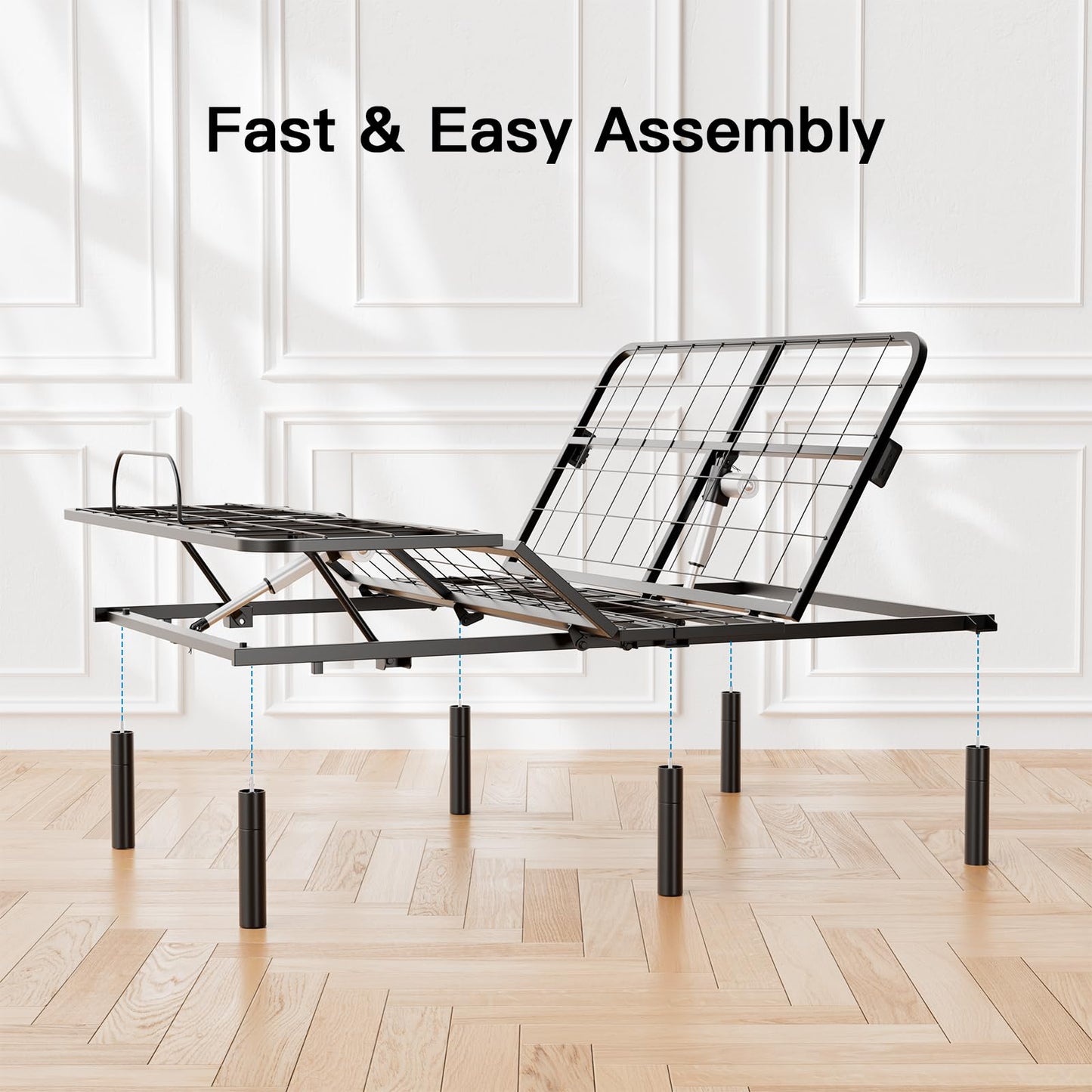 Pipishell Full Adjustable Bed Frame